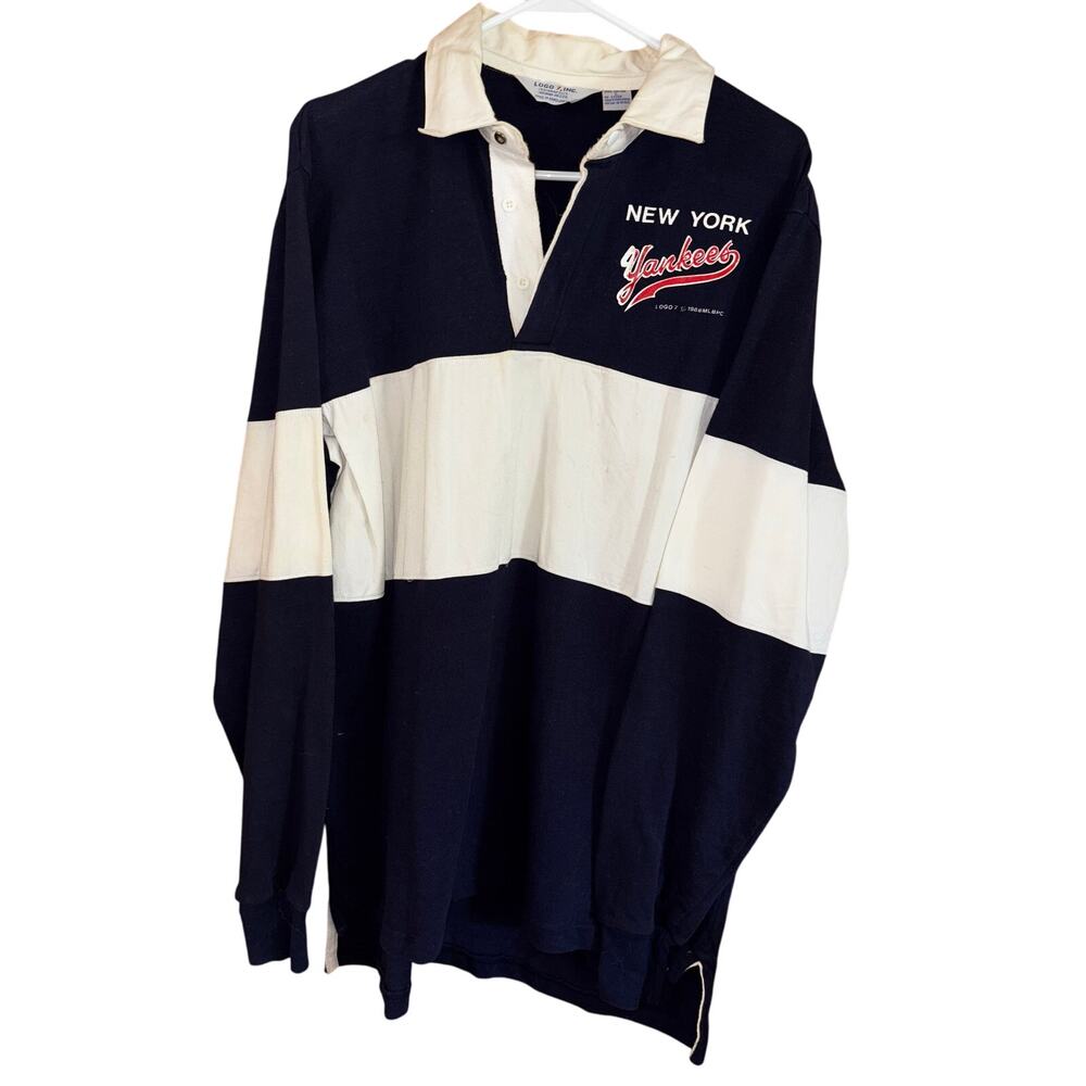 Vintage Logo 7, Inc. New York Yankees men’s 1988 rugby shirt (large)
